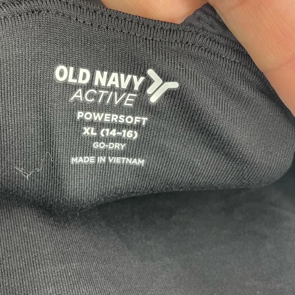 NWT OLD NAVY ACTIVE POWERSOFT‎ BLACK TENNIS DRESS SZ XL 14/16 Go Dry